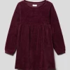 Bester Verkauf 💯 Name It Kleid Aus Cord - Bordeaux Rot ✔️