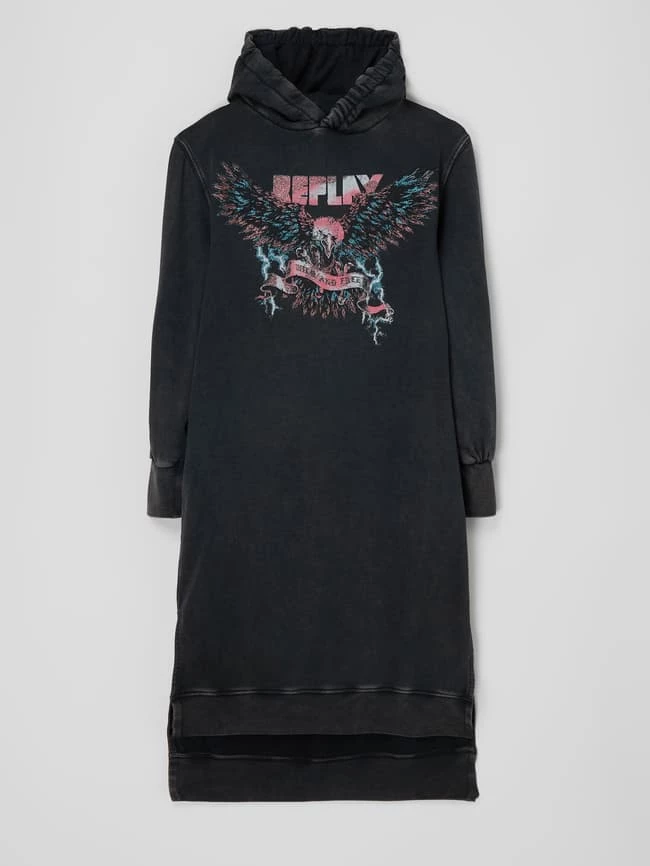 Coupon ✨ Replay Sweatkleid Aus Baumwolle - Schwarz ✨ 3 Coupon ✨ Replay Sweatkleid Aus Baumwolle - Schwarz ✨