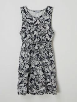 Schlussverkauf 😉 Happy 👧 Girls Kleid Mit Floralem Muster - Marineblau 👍