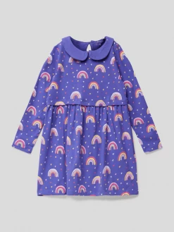 Coupon 😉 Name It Sweatkleid Mit Allover-Muster Modell 'ODNIA' - Lila 🔔