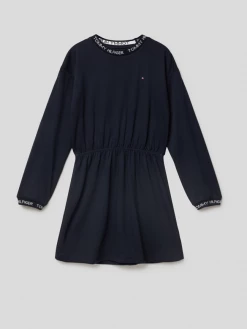 Angebote 😍 Tommy Hilfiger Teens Sweatkleid Mit Label-Print - Marineblau ✔️