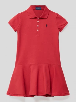Angebote 🎉 Polo Ralph Lauren Kids Kleid Mit Polokragen Modell 'POLO DRES-DRESSES-KNIT' - Rot ✔️