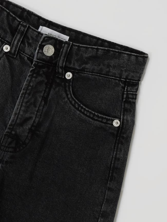 Billig 👏 Mango 👖 Jeans Aus Baumwolle Modell 'Rotos' - Schwarz 🤩 4 Billig 👏 Mango 👖 Jeans Aus Baumwolle Modell 'Rotos' - Schwarz 🤩 – Bild 2