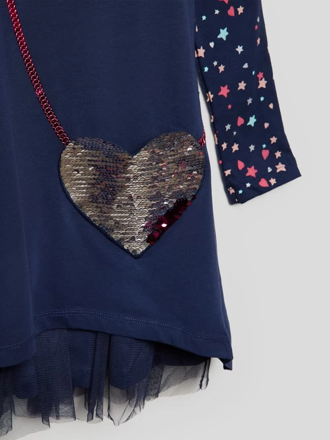 Rabatt ✨ Happy 👧 Girls Kleid Mit Paillettenbesatz - Marineblau 💯 4 Rabatt ✨ Happy 👧 Girls Kleid Mit Paillettenbesatz - Marineblau 💯 – Bild 2