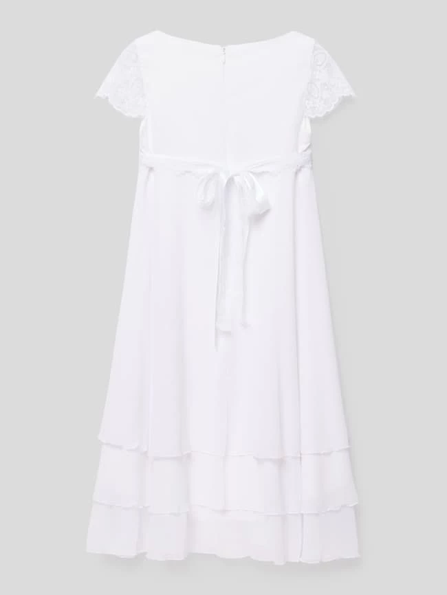 Bestpreis 👍 Weise Kommunionskleid Mit Spitzenbesatz - Weiß 🎉 5 Bestpreis 👍 Weise Kommunionskleid Mit Spitzenbesatz - Weiß 🎉 – Bild 3