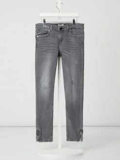 Auslauf 😀 Only Skinny Fit 👖 Jeans Mit Stretch-Anteil Modell 'Kendel' - Mittelgrau Meliert ⭐