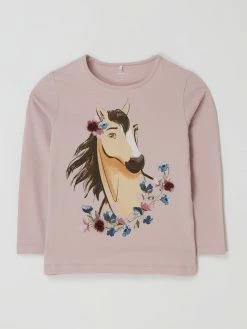 Beste Bewertungen von ⭐ Name It Longsleeve Mit Print Modell 'Spirit' - Flieder ⭐