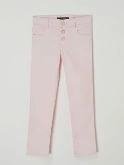 Budget 🔔 Guess Skinny Fit 👖 Jeans Mit Baumwoll-Anteil Modell 'Sateen' - Hellrosa 💯