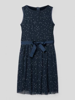 Brandneu 🧨 S.Oliver RED LABEL Kleid Mit Punktmuster - Marineblau 🥰