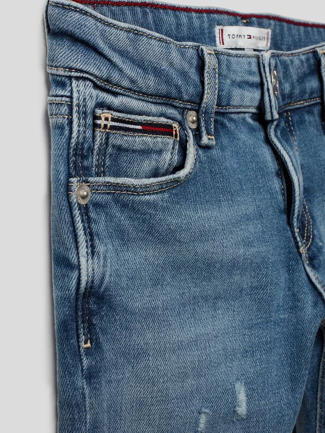 Neu 🎁 Tommy Hilfiger Teens 👖 Jeans Im Skinny Fit Mit Logo-Stitching - 👖 Jeans 🎁 4 Neu 🎁 Tommy Hilfiger Teens 👖 Jeans Im Skinny Fit Mit Logo-Stitching - 👖 Jeans 🎁 – Bild 2