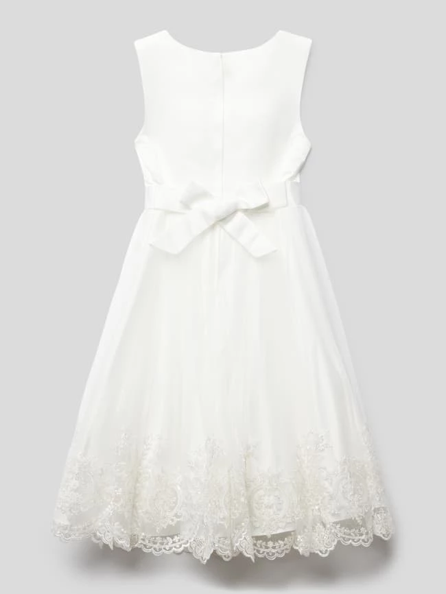 Billig ⌛ Happy 👧 Girls Kleid Mit Schleifen-Detail - Offwhite 🔥 5 Billig ⌛ Happy 👧 Girls Kleid Mit Schleifen-Detail - Offwhite 🔥 – Bild 3