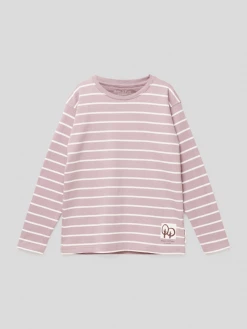 Schlussverkauf 🥰 Marc O'Polo Longsleeve Mit Label-Patch - Flieder 🧨
