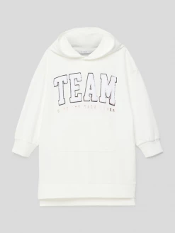 Bester Verkauf ❤️ Mango Sweatkleid Mit Känguru-Tasche Modell 'DRESS TEAM' - Offwhite 👍