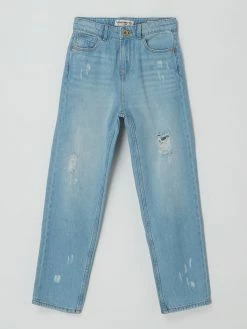 Am billigsten ❤️ VINGINO Mom Fit 👖 Jeans Aus Baumwolle Modell 'Chiara' - Hellblau ✨