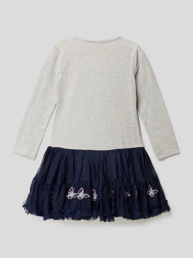 Aktion 🔥 Happy 👧 Girls Jerseykleid Mit Tüllrock - Mittelgrau Meliert ✨ 5 Aktion 🔥 Happy 👧 Girls Jerseykleid Mit Tüllrock - Mittelgrau Meliert ✨ – Bild 3