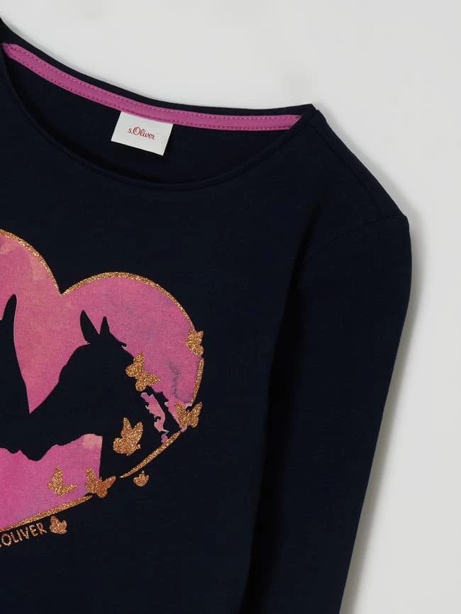 Besorgen 🔥 S.Oliver RED LABEL Longsleeve Mit Print - Marineblau 🔔 4 Besorgen 🔥 S.Oliver RED LABEL Longsleeve Mit Print - Marineblau 🔔 – Bild 2