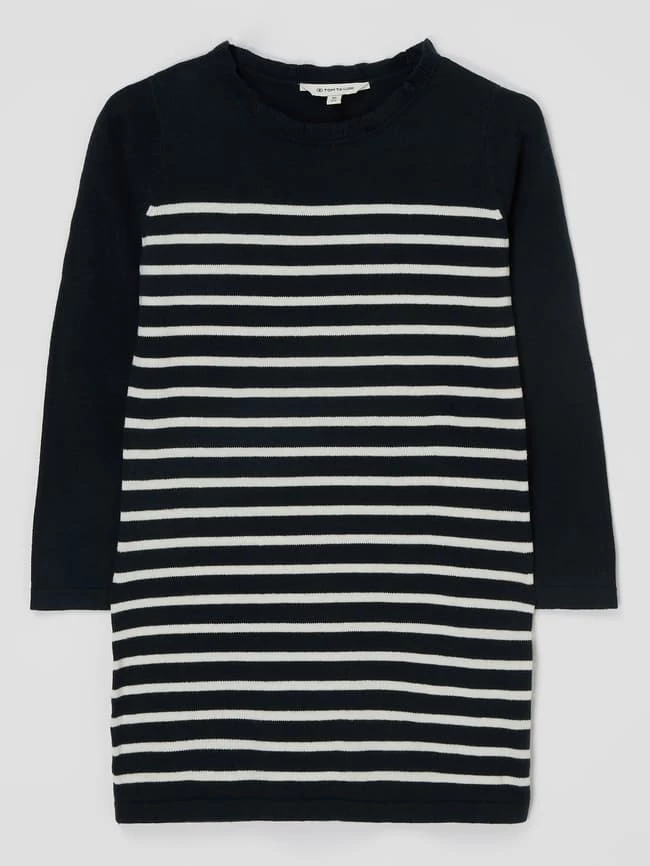 Bester Verkauf 😍 Tom Tailor Kleid Mit Streifenmuster - Marineblau 😀 3 Bester Verkauf 😍 Tom Tailor Kleid Mit Streifenmuster - Marineblau 😀