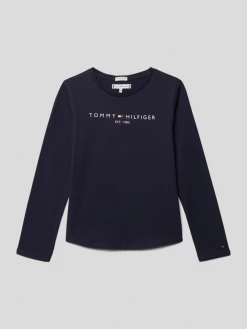 Blitzangebot 🔔 Tommy Hilfiger Teens Longsleeve Aus Bio-Baumwolle - Marineblau ✨