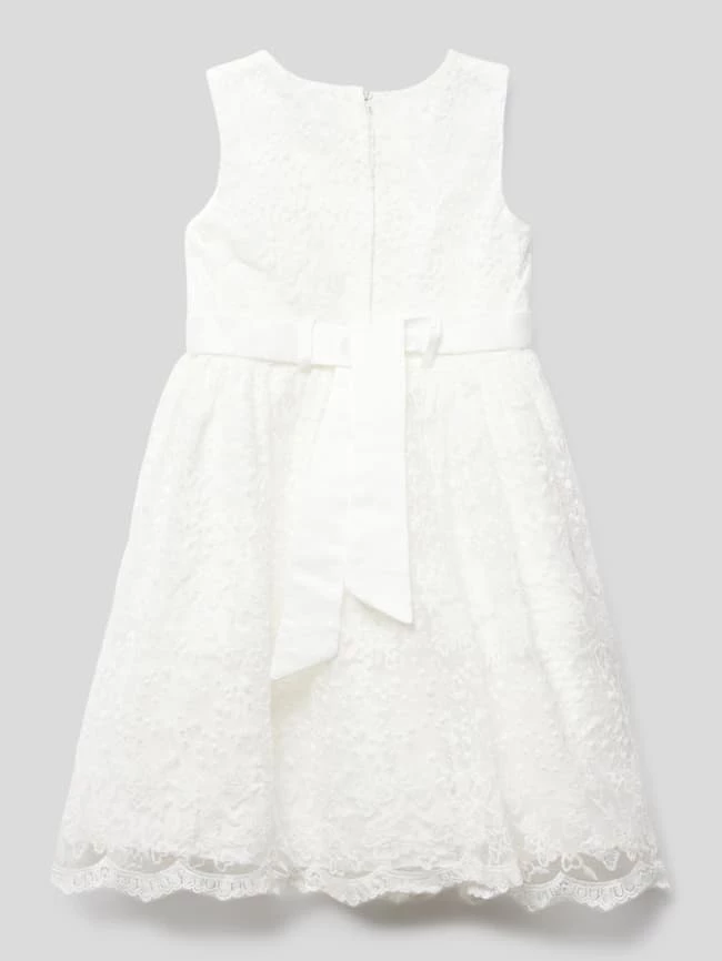 Budget 🧨 Happy 👧 Girls Kleid Mit Zierbesatz - Ecru 💯 5 Budget 🧨 Happy 👧 Girls Kleid Mit Zierbesatz - Ecru 💯 – Bild 3
