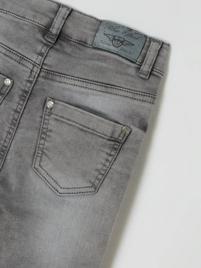 Brandneu 🔔 Blue Effect Slim Fit High Waist Jeggings Mit Stretch-Anteil - Mittelgrau Meliert 🎁 5 Brandneu 🔔 Blue Effect Slim Fit High Waist Jeggings Mit Stretch-Anteil - Mittelgrau Meliert 🎁 – Bild 3